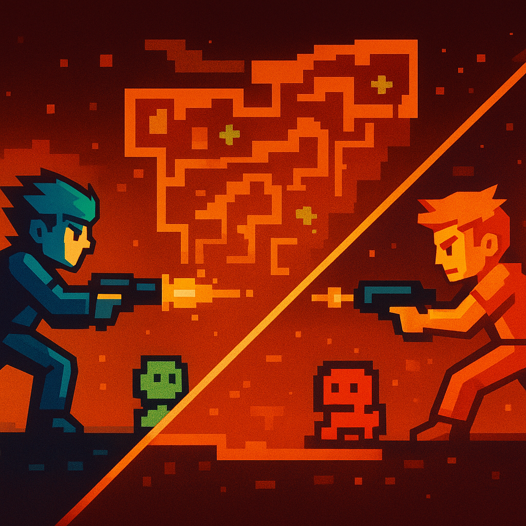 Gallery tile: split-screen match moment